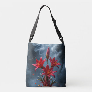Fiery Lily Fantasy Tragetaschen Mit Langen Trägern