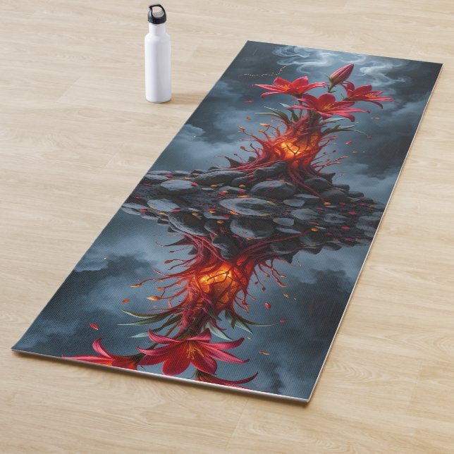 Fiery Lily Fantasy Yogamatte (Beispiel)