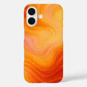 Fiery Orange Gold Marble iPhone / iPad Gehäuse 16 Hülle