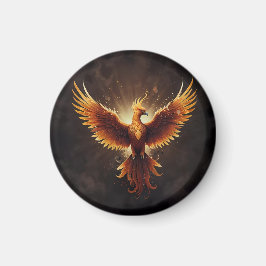 Fiery Phoenix Cushion Magnet