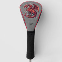 Fiery Red Dragon auf Metall Diamond Plättchen Cust