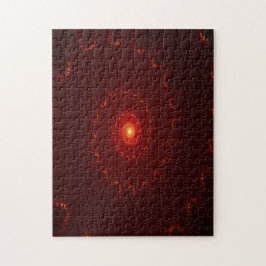 Fiery Red Sparkle Swirl Gradient
