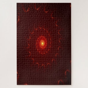 Fiery Red Sparkle Swirl Gradient