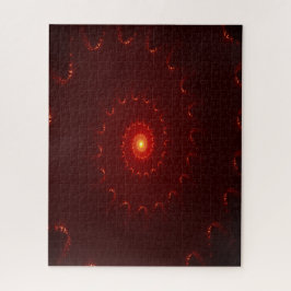 Fiery Red Sparkle Swirl Gradient