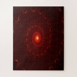 Fiery Red Sparkle Swirl Gradient