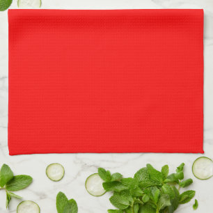Fiery Scarlet Red Palette Geschirrtuch