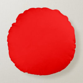 Fiery Scarlet Red Palette Rundes Kissen