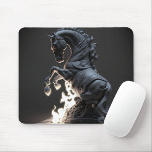Fiery Schach Knight Mouse Pad Mousepad