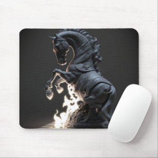 Fiery Schach Knight Mouse Pad Mousepad