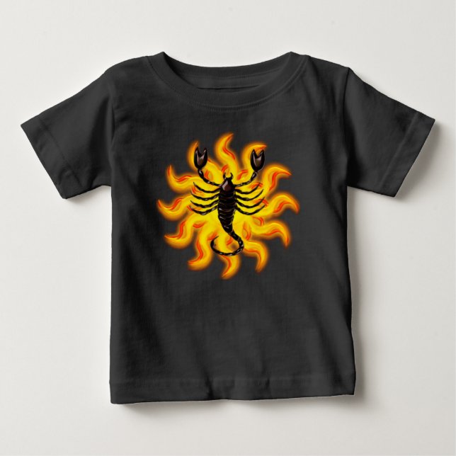 Fiery Scorpio Baby T-shirt (Vorderseite)