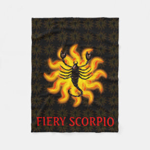 Fiery Scorpio Fleecedecke