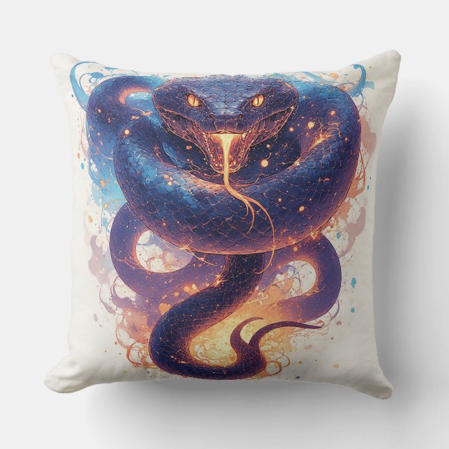 Fiery Serpent mit dynamischer Energie Kissen (Vorderseite)