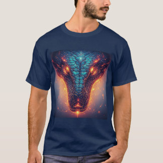 Fiery Serpent mit dynamischer Energie T-Shirt