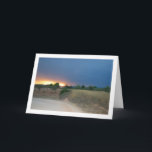 Fiery Sky Landscape Karte<br><div class="desc">Fiery Sky Landscape Greeting Card. You can easily customize this product for free if you would like to add wording or change the color of the background.</div>