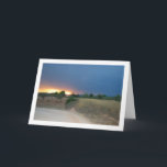 Fiery Sky Landscape Karte<br><div class="desc">Fiery Sky Landscape Greeting Card. You can easily customize this product for free if you would like to add wording or change the color of the background.</div>