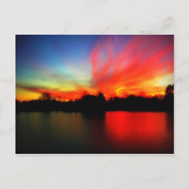 Fiery Sky Postkarte (Vorderseite)