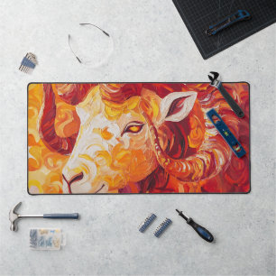 Fiery Solar Capricorn Spirit Schreibtischunterlage
