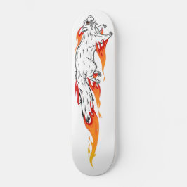 Fiery Speedy Squirrel Skateboard Deck