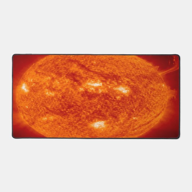 Fiery Star Burning Surface Weltraumthema Schreibtischunterlage (Vorderseite)