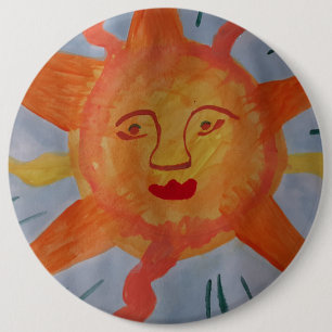 Fiery Sun Button