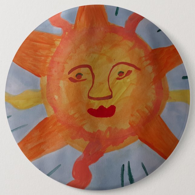 Fiery Sun Button (Vorderseite)
