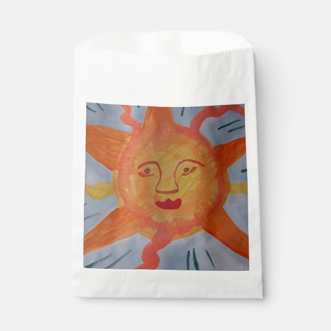 Fiery Sun Favor Bag Geschenktütchen (Vorderseite)