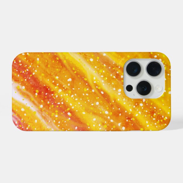 Fiery Sunset Abstrakt Phone Case iPhone 15 Pro Hülle (Rückseite (Horizontal))