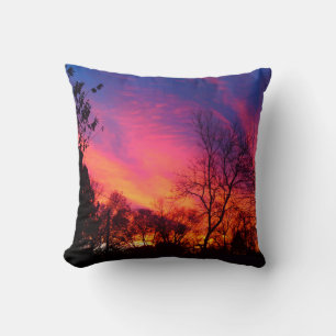 Fiery Sunset Pillow Kissen