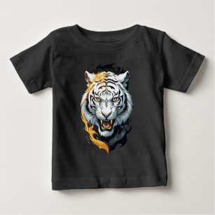 Fiery-Tiger-Design Baby T-shirt