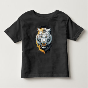 Fiery-Tiger-Design Kleinkind T-shirt