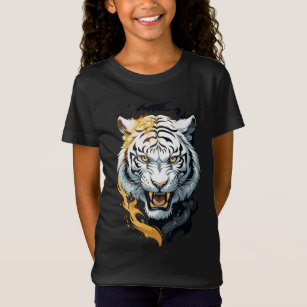 Fiery-Tiger-Design T-Shirt