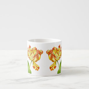 Fiery Tulips auf einer Espresso-Tasse Espressotasse