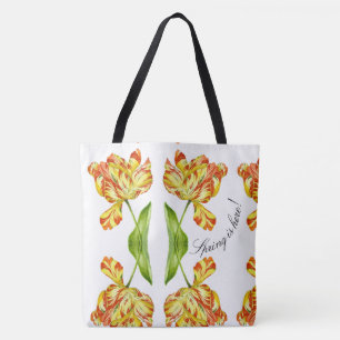Fiery Tulips auf einer Tasche