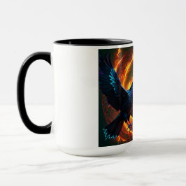Fiery Two Ravens Tasse