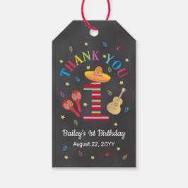 Fiesta 1. Geburtstagskappe Geschenkanhänger