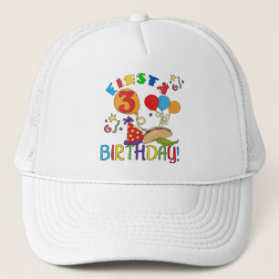 Fiesta 3. Geburtstag T - Shirt und Geschenke Truckerkappe
