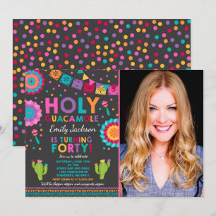 Fiesta 40. Geburtstag Einladung Heiliger Guacamole