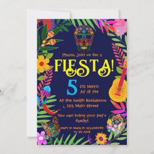 "Fiesta !" 5 invitation de Mayo