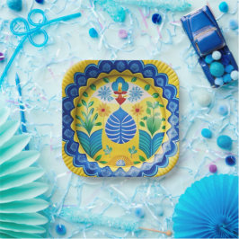 Fiesta auf einem Plate Spanisch Inspiriert Dessert Pappteller