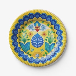 Fiesta auf einem Plate Spanisch Inspiriert Dessert Pappteller