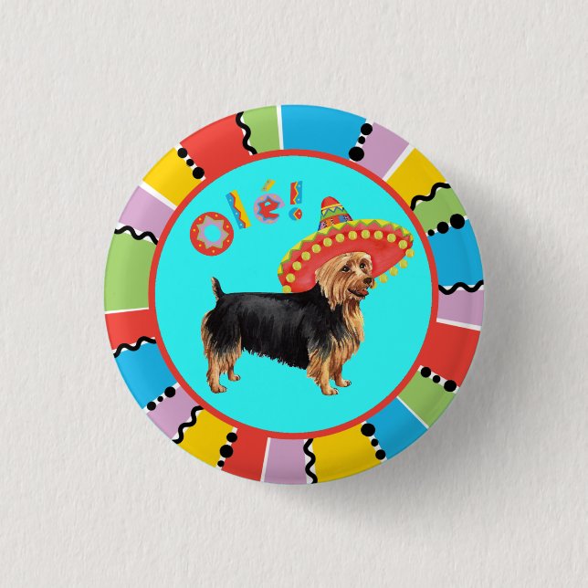 Fiesta Australian Terrier Button (Vorderseite)
