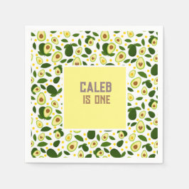 Fiesta Avocado Holy Guacamole 1. Geburtstagsfeier Serviette