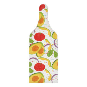 Fiesta-Avocado-Salat-Muster Schneidebrett