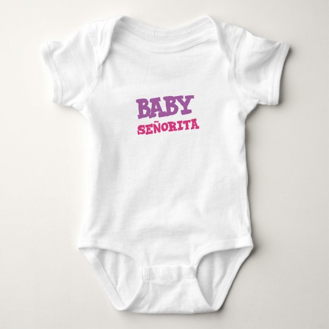 Fiesta Baby Bodysuit, Mexican Baby Outfit Baby Strampler (Vorderseite)