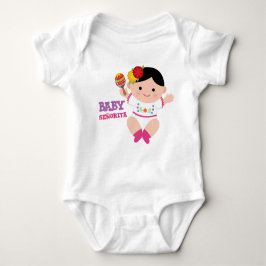 Fiesta Baby Bodysuit, Mexican Baby Outfit Strampler