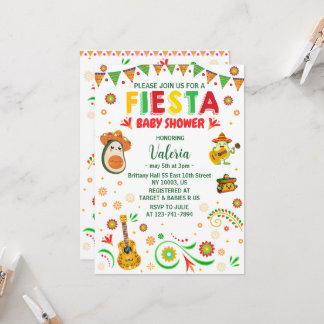 Fiesta Baby Dusche mexikanische Volksküche Einladung
