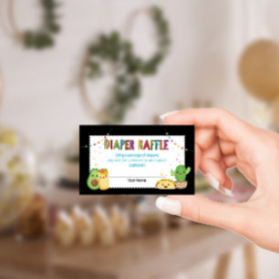 Fiesta Baby Shower Diaper Raffekarte Begleitkarte