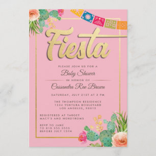 Fiesta Baby Shower Einladung