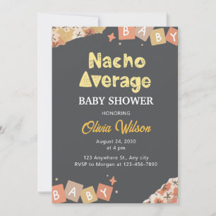 Fiesta Baby Shower Einladung Nacho Average Dusche