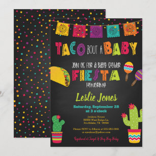 Fiesta Baby Shower Einladung - Taco Bout a Baby